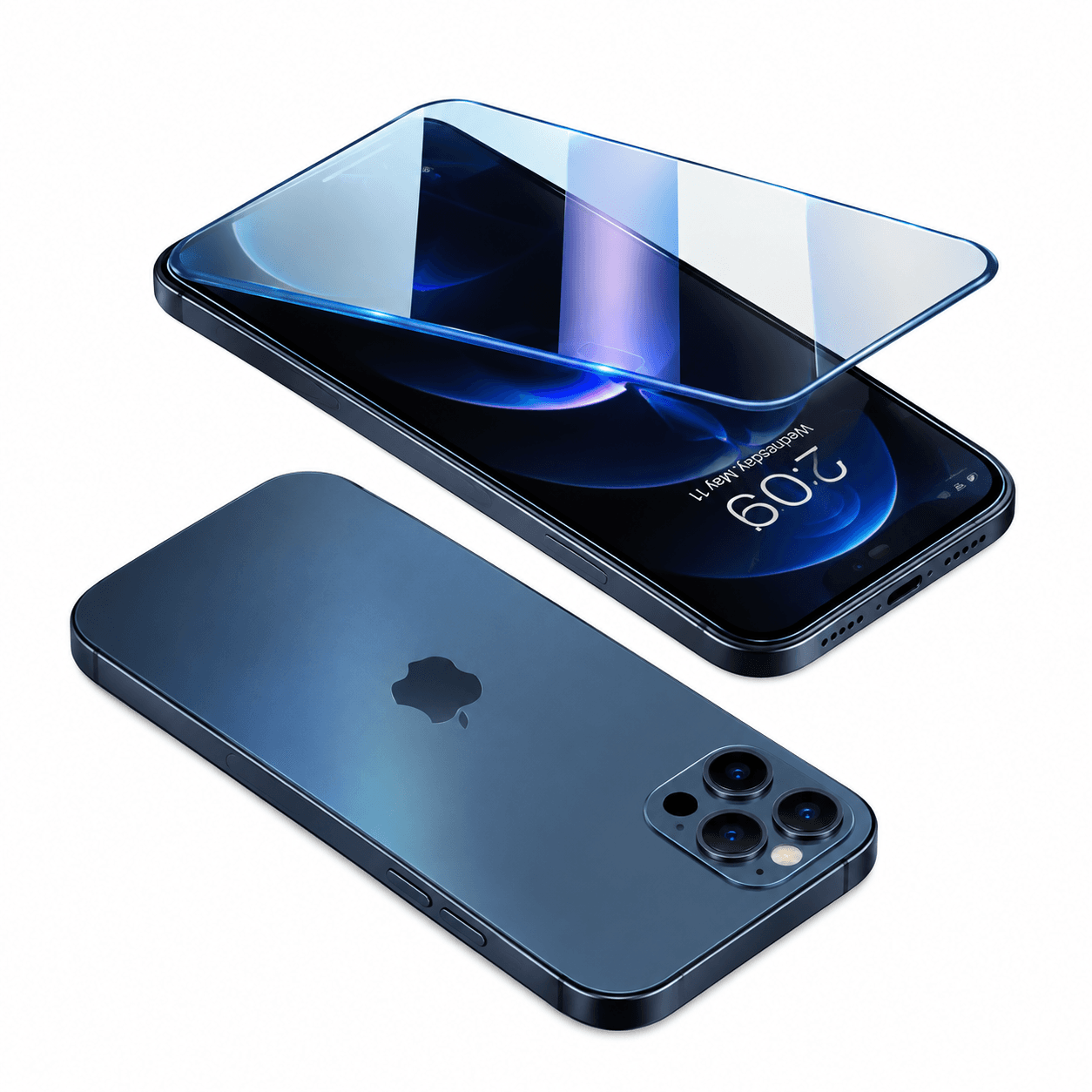 گلس محافظ دوطرفه 360 درجه آیفون 12 پرو مکس | Double-Sided Protection