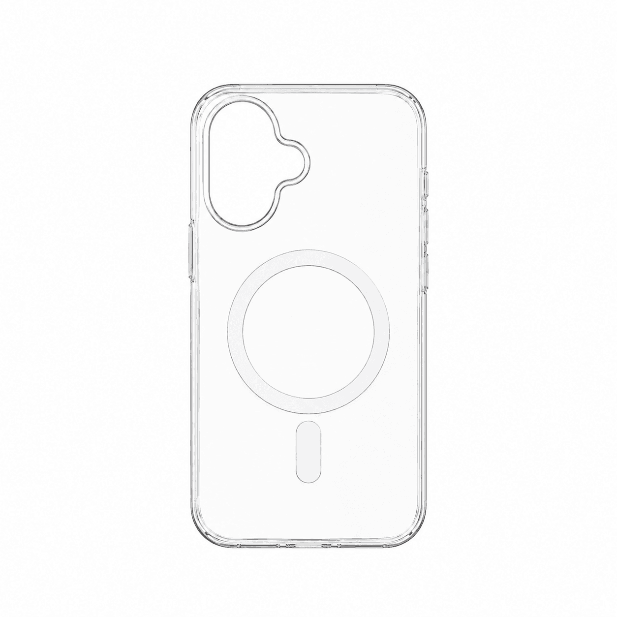 قاب گوشی موبایل اپل iPhone 17 شفاف مگ‌سیف (MagSafe)