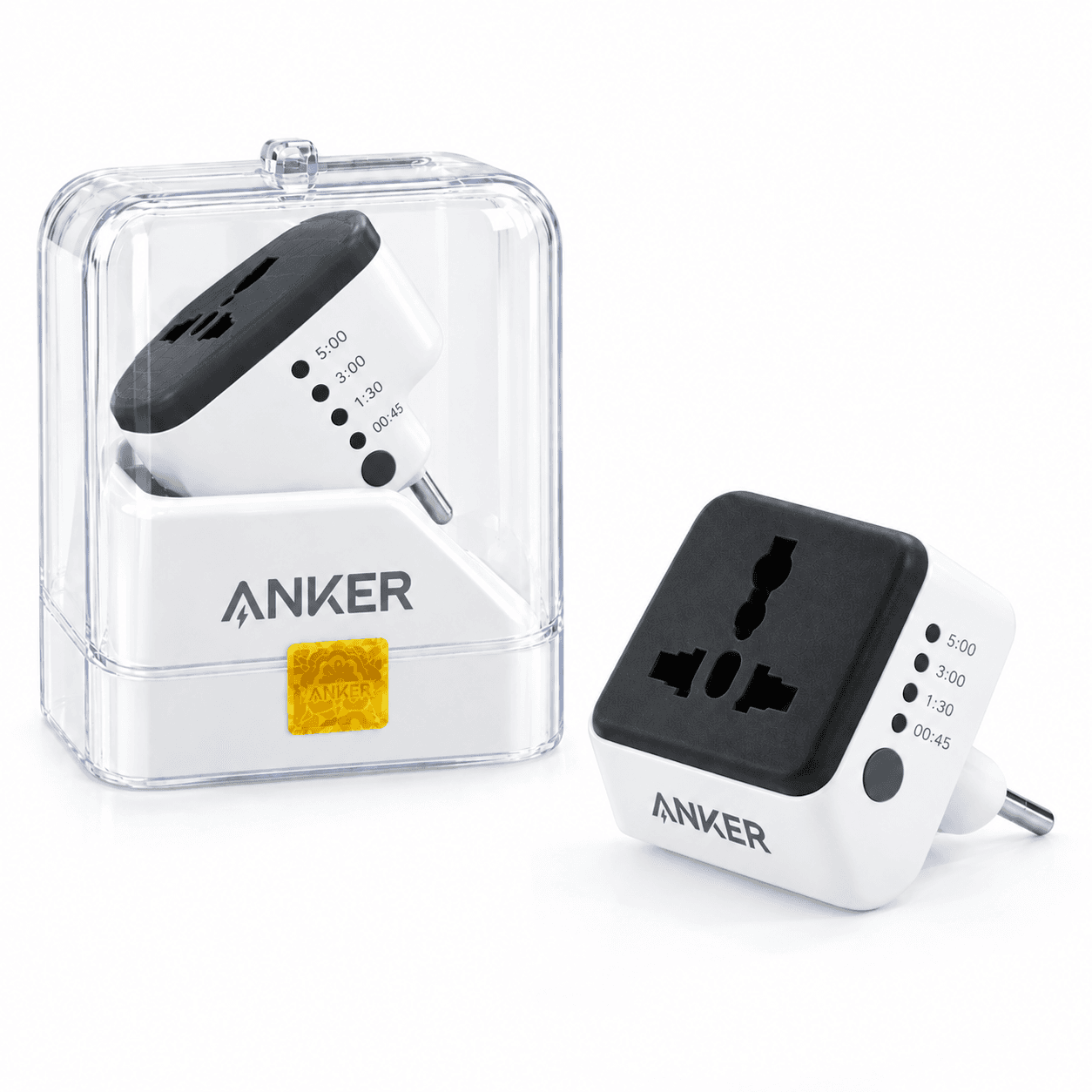 تبدیل برق ۳ به ۲ انکر ANKER مدل تایمردار