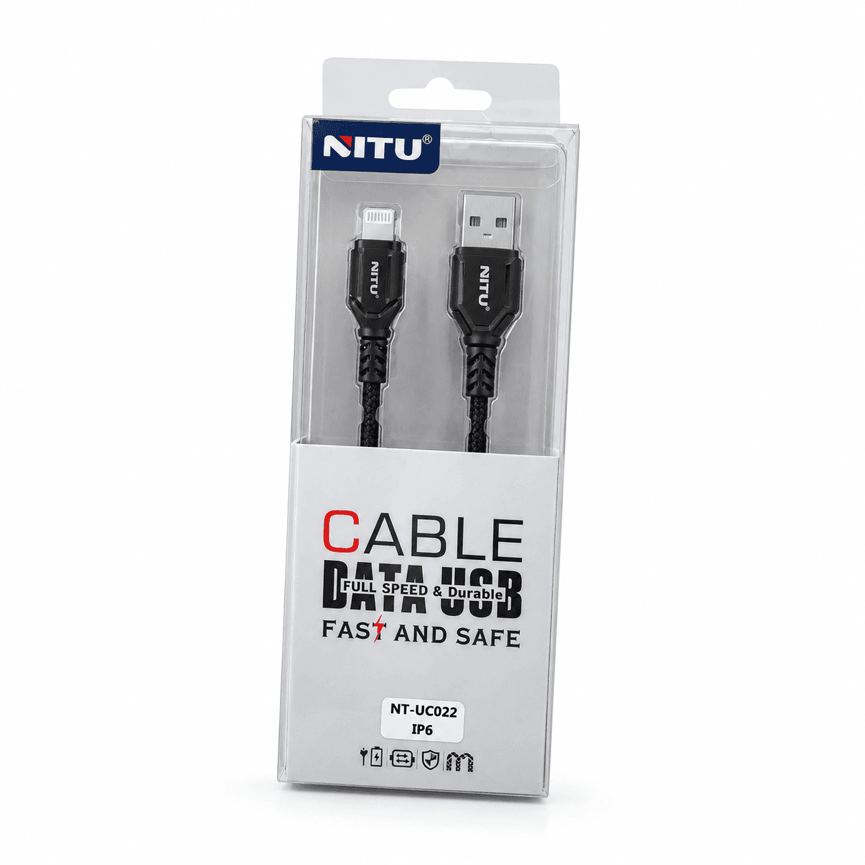 کابل شارژ و دیتا لایتنینگ NITU مدل NT-UC022