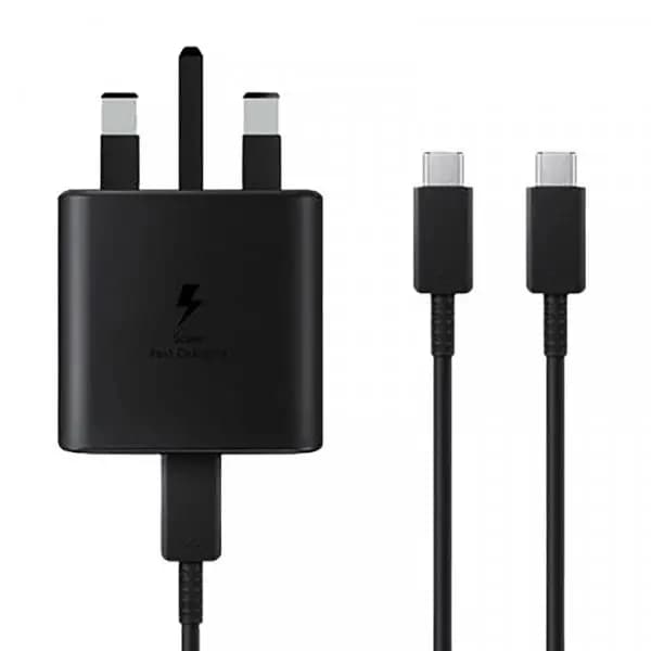 شارژر دیواری 45 وات مدل samsung EP-TA845 به همراه کابل تبدیل USB-C